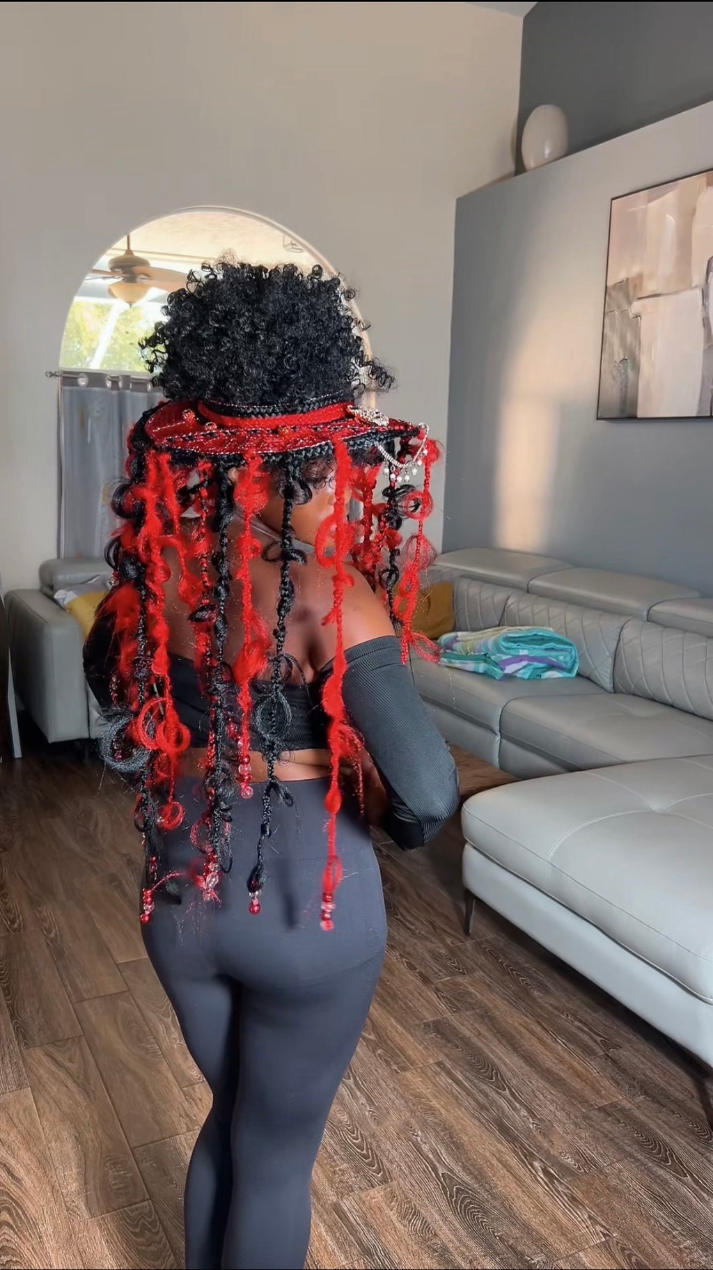 Braided Cheetah Hat