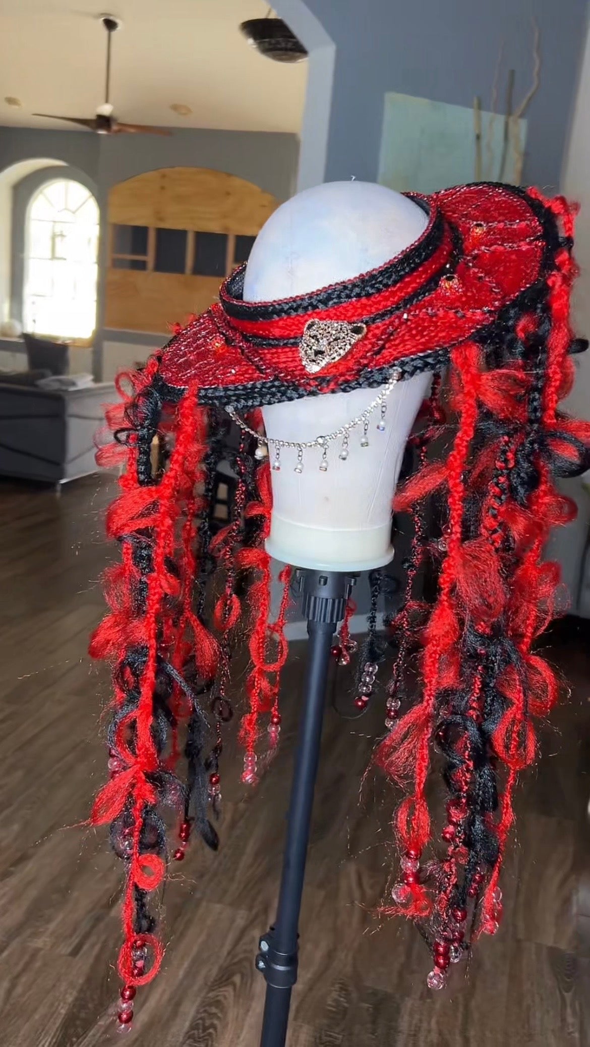 Braided Cheetah Hat